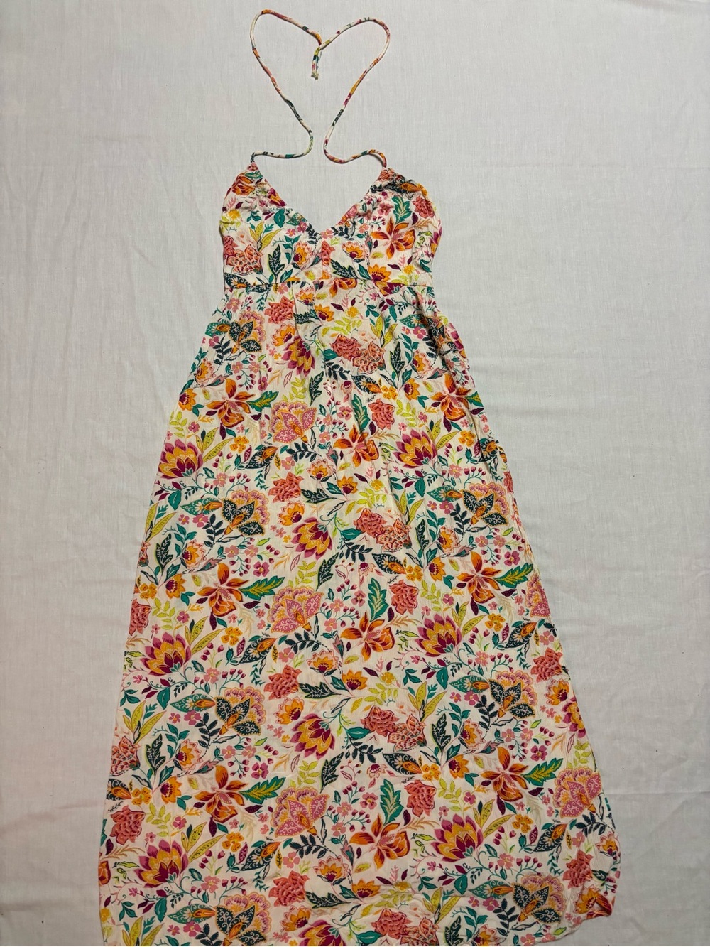 Old Navy Floral Halter Maxi Dress